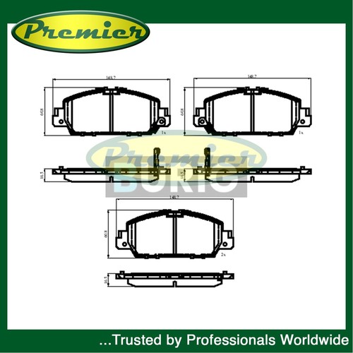 Premier front brake pads - premier,