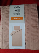 beige  Seersucker single Duvet