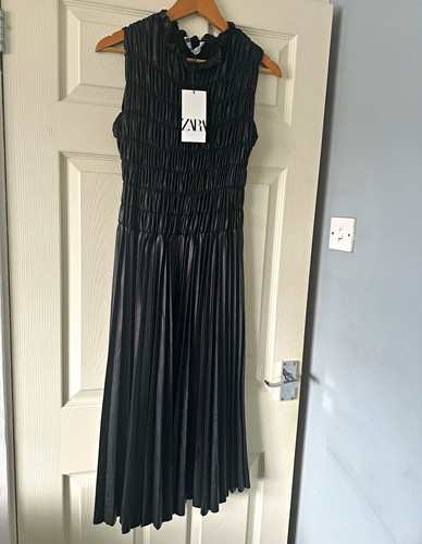 Zara black faux - zara,
