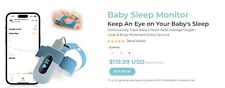 Baby O2 Oxygen Saturation Monitor & Heart Rate Monitor - Sleep easy at night