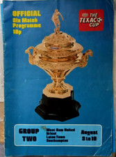 TEXACO CUP GROUP TWO 74-75 INC WEST HAM ORIENT LUTON AND SOUTHAMPTON 20 A4 PAGES