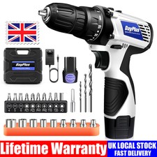 12V Cordless Drills Driver 1/2 Battery Kit Rechargeable Electric Screwdriver LED