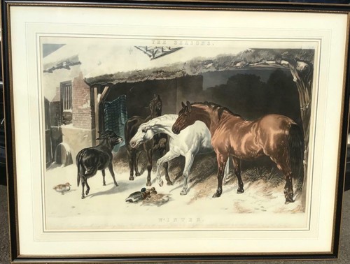 Huge victorian lithograph - victorian,