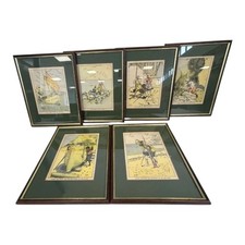 Set of 6 Antique John Hassall