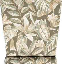 Olive Green Floral Wallpaper