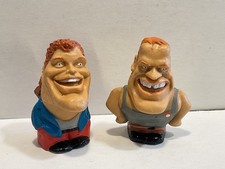 Spitting Image 1995 Gum GmbH 2 x Figure David Hasselhoff/Arnold Schwarzenegger