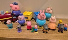 Peppa Pig Bundle 12 Figures & Train With Figure Used