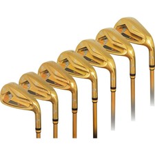 MUTSUMI HONMA MH608 Phoenix Gold Iron Set 6-9 PW, AW, SW Flex R