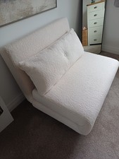 Habitat small double / large single cream boucle sofa bed