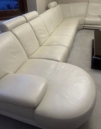 Cream italian sofa set - italian,