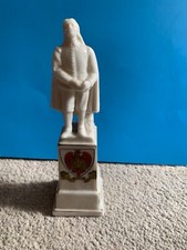 Bedford Crested China John Bunyan statue on plinth Willow Art Longton 15.5cm