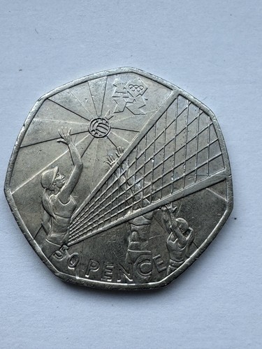 Olympics volleyball 50p - olympics,