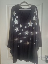 Yours Clothing Black/silver    komono  style Sparkly Top 26-28