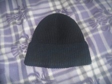 H&M Divided Black Beanie Ribbed One Size V,G,C