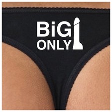 Funny Naughty Big Cock Only Cotton Thong With Print On The Rear