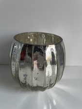 NEW GLASS MERCURY ROUND CANDLE