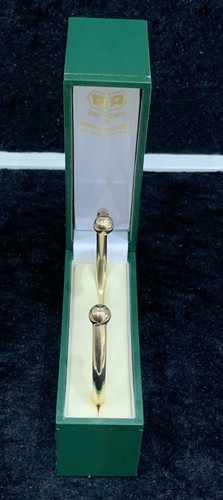 9ct yellow solid - , bangle