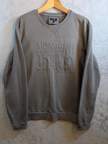 Armani jeans grey - armani, crewneck