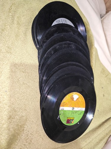 Damaged vinyl records job - damaged, 7