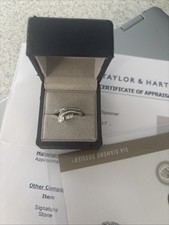 Taylor And Hart Platinum Diamond Ring Set