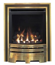GAS FIRE BRASS SLIDE SIDE