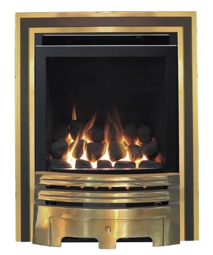Gas fire brass - fire,
