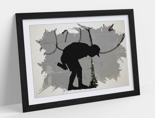 Banksy graffiti flower vomit - flower,