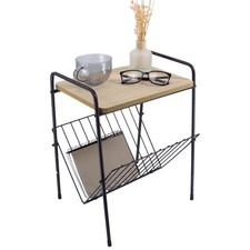 Small Side Table Magazine Rack