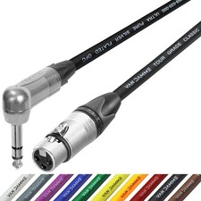 Female XLR to TRS Right Angle