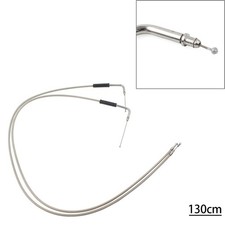 130cm stainless throttle cable - stainless,