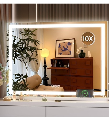 Vanity makeup mirror with - makeup,