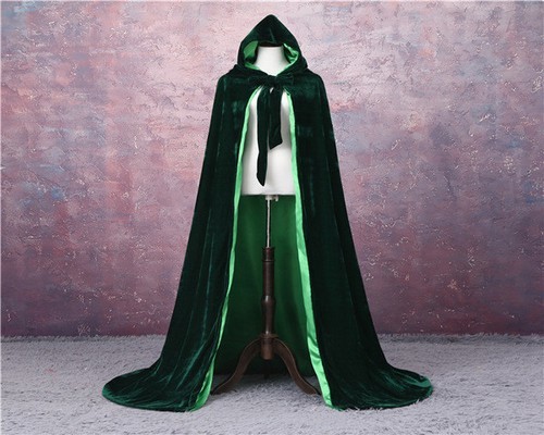 Velvet lined gothic cloak - +,
