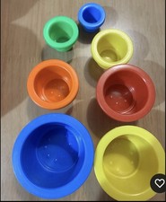 Vintage Set of 7 stacking cups complete 