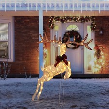 5FT Lighted Jumping Reindeer