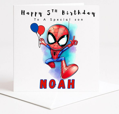Personalised spiderman - personalised,