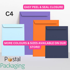 C4/A4 (324x229mm) Coloured Envelopes Crafts Greeting Cards & Party Invitations