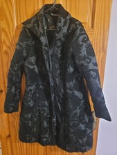 Desigual Black Floral Coat –
