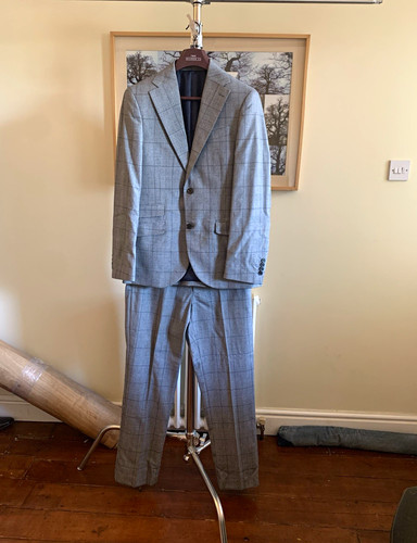 Next men grey check tailored - next,