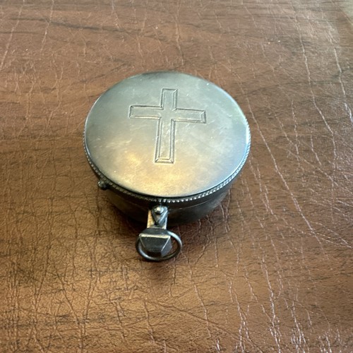 Antique sterling silver pyx - antique,