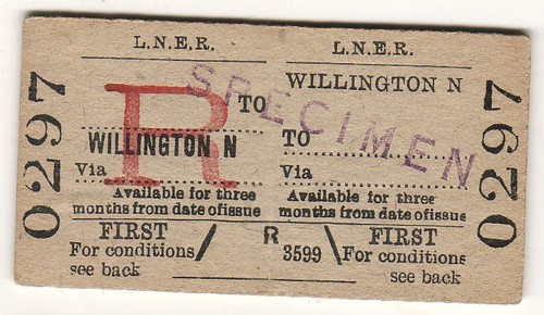 Railway ticket lner - railway,