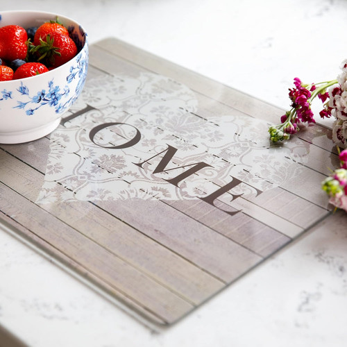 Glass worktop saver grey - glass,