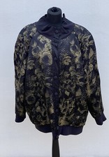 1980s Silky Floral Oversize