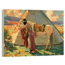 Morning Walk Western Poster or