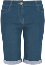 Ladies Mid Dark Blue Stretch