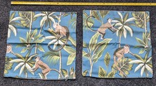 Cushion covers cotton With exotic tropical monkeys So soft and beautiful 2of