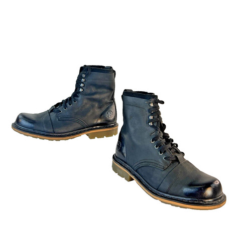 Martens leather boots - leather,