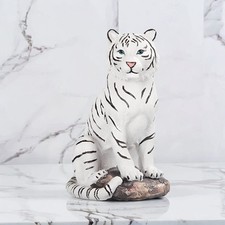 6"H White Tiger Sitting