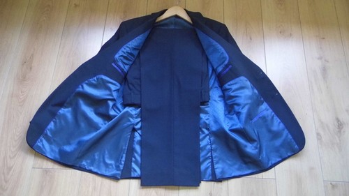 Mens black wool mix suit - mens,