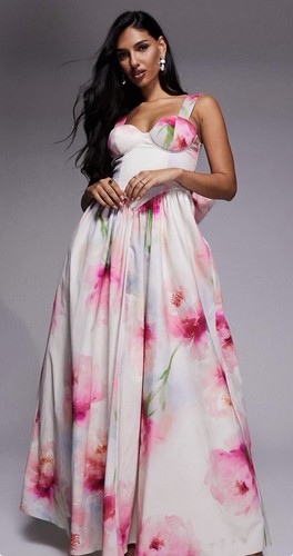 Asos luxe premium floral maxi - luxe,