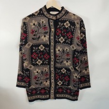 Cignal Exclusive Cardigan L Grey Knit Jumper Womens Casual Chest 40" Button Up